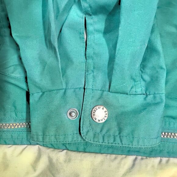 Field & Stream Mens Jacket Coat Green Pockets Zip Snap Front XXL - Picture 12 of 16